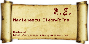 Marienescu Eleonóra névjegykártya
